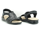 Elastyczne sandały damskie - Sanital Flex 8056.17 czarne (3)