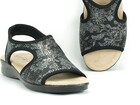 Elastyczne sandały damskie - Sanital Flex 8056.17 czarne (4)