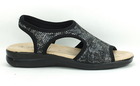 Elastyczne sandały damskie - Sanital Flex 8056.17 czarne (1)