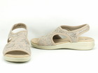 Elastyczne sandały damskie - Sanital Flex 8056.17 beżowe (4)