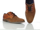 Zamszowe Męskie brązowe buty wizytowe BUGATTI 312ADJ01-1400 (4)