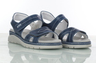 Damskie niebieskie sandały skórzane - SUAVE 710108-05 (2)