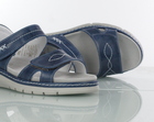 Damskie niebieskie sandały skórzane - SUAVE 710108-05 (3)