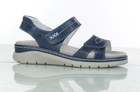 Damskie niebieskie sandały skórzane - SUAVE 710108-05 (1)
