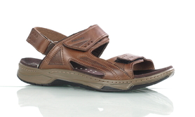 Sandały męskie skórzane - PEGADA 132207-02 brązowe