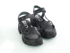 Czarne damskie sandały na grubej podeszwie - RYŁKO 1IF34_W1_FB7 (4)