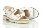 Damskie białe sandały skórzane - GAMIS 7104 białe lico (3)