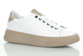 Białe buty damskie sportowe sneakersy LaVia Hanza 54 E-24/złoto