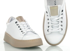 Białe buty damskie sportowe sneakersy LaVia Hanza 54 E-24/złoto (3)