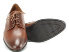 Brązowe buty męskie wizytowe Conhpol 7478-0378