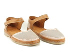 Sandałki damskie - MANITU 911006-42 beżowe (3)