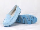 wyjątkowo miękkie i komfortowe niebieskie mokasyny damskie firmy Filippo