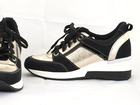 Czarno - złote buty damskie Sneakersy - Góral 1503  (2)