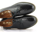 Czarne lakierowane Damskie buty wiązane - GÓRAL 1515 (4)