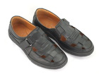 Męskie buty letnie - RYŁKO IA1803_5YK, czarne sandałki męskie (2)