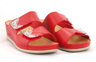 Skórzane klapki damskie profilowane, damskie buty zdrowotne Dr. Brinkmann 701365-4 (2)