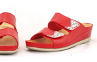 Skórzane klapki damskie profilowane, damskie buty zdrowotne Dr. Brinkmann 701365-4 (3)