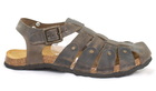 Sandały męskie skórzane, rzymianki męskie brązowe ANDIAMO 8809 T.Moro (3)