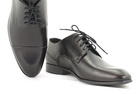 Czarne Męskie buty do garnituru wizytowe  Ryłko IDUG03_7IKF (4)
