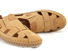 Męskie beżowe sandały skórzane - KRISBUT 5396-4-9 (2)