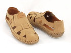 Męskie beżowe sandały skórzane - KRISBUT 5396-4-9 (4)