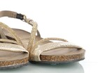 Złote sandały damskie skórzane - VENEZIA 7950 TAUPE-ORO@380 (5)