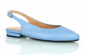 Niebieskie sandały damskie skórzane - ANDY 570 