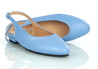 Niebieskie sandały damskie skórzane - ANDY 570  (3)