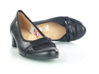 Czarne czółenka pantofle damskie na słupku - GALANT 2802 (2)