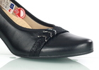 Czarne czółenka pantofle damskie na niskim obcasie - GALANT 936 (5)