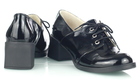 Czarne lakierowane pantofle damskie VENEZIA 012-611 (4)