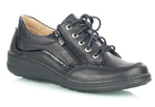 Czarne damskie buty sznurowane - HELIOS 411 (1)