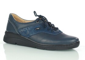 Granatowe damskie buty sznurowane - HELIOS 396