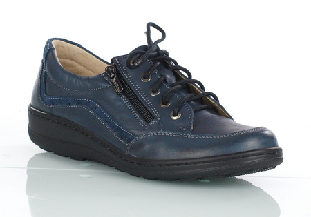 Granatowe damskie buty sznurowane - HELIOS 411 (1)