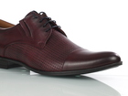 Bordowe męskie buty wizytowe do garnituru - Conhpol A045/1920 (3)