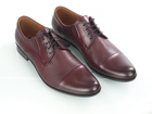 Bordowe męskie buty wizytowe do garnituru - Conhpol A045/1920 (5)